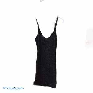 Prettylittlething little black sparkly dress 😉